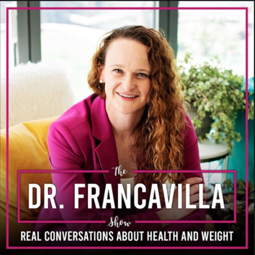 Dr. Francavilla smiling, promoting health and weight discussions.